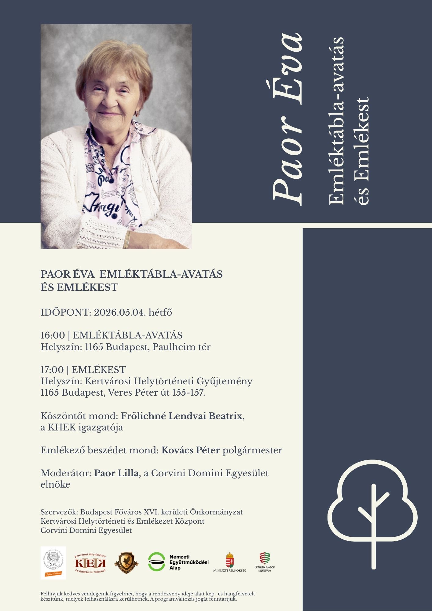 Paor Éva Emlékest